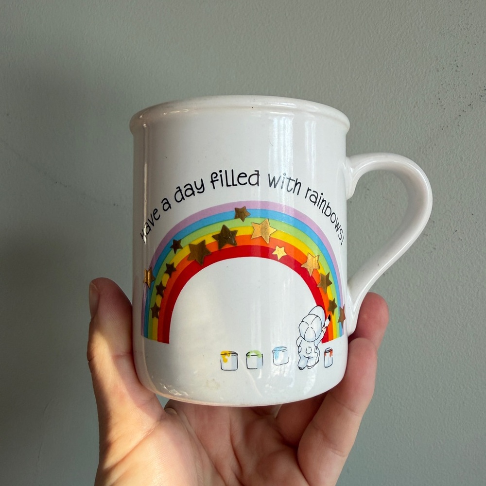 3/$30 🌟 VTG 1983 Hallmark Mug Mates “Have a day filled with love/rainbows” Mug